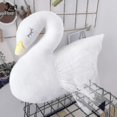 thumbnail image 4 of Almohada de peluche con forma de corona de princesa con forma de cisne blanco, 35 cm, 4 of 4