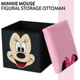 thumbnail image 4 of Disney Minnie Mouse Kids' Storage Ottoman, Pink, 15" x 15" x 15", 4 of 7