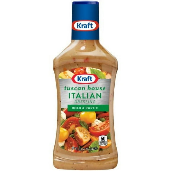 Kraft Tuscan House Italian Salad Dressing, 16 Fl Oz Bottle (Pack of 48)