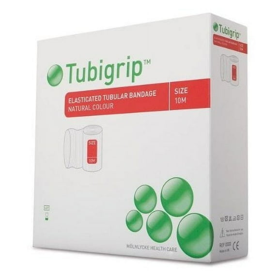 Molnlycke 1438 Tubigrip Tubular Bandage Size F Natural 4 in. x 10M (Each)