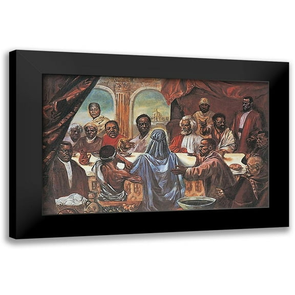 Unknown 14x10 Black Modern Framed Museum Art Print Titled - Last Supper