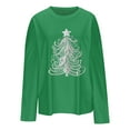 thumbnail image 4 of Npasoilc Christmas Sweater for Women Pullover Tops Fall Tunic Blouse Hoodless Sweatshirt, 4 of 4