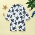 thumbnail image 4 of Icvfdpl Toddler Summer Long Sleeve Boys Cartoon Tree Prints Surfing Swimwear Swimsuit Beach Fashion Trendy Child Vacation Wear, 4 of 6