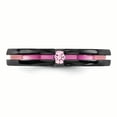 thumbnail image 4 of Edward Mirell Black Ti Pink Sapphire & Pink Anodized 4mm Band Size 12, 4 of 4