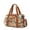 Brown, variant on Cute Bear Print Women Duffel Bag for Travel High Capacity Jacquard Canvas Water Resistant Travel Sport Hand Bag Weekender Overnight Bag for Gym Sport
