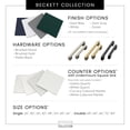 thumbnail image 6 of Wyndham Collection Beckett 30" Wood Single Bathroom Vanity in Dark Gray/Gold, 6 of 6
