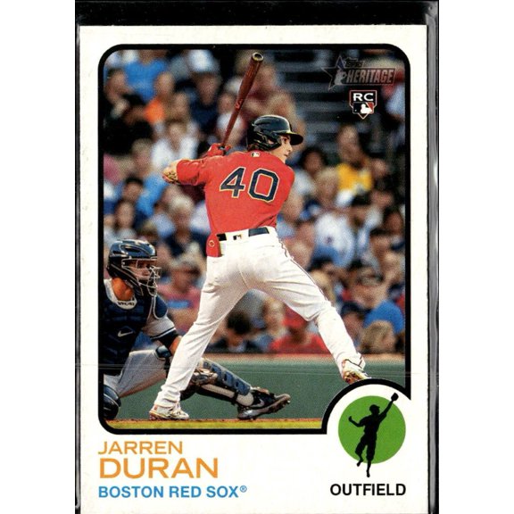 Collectible 2022 Topps Heritage Jarren Duran #211 RC Rookie Boston Red Sox Baseball Card Boston Red Sox MLB Baseball Trading Card