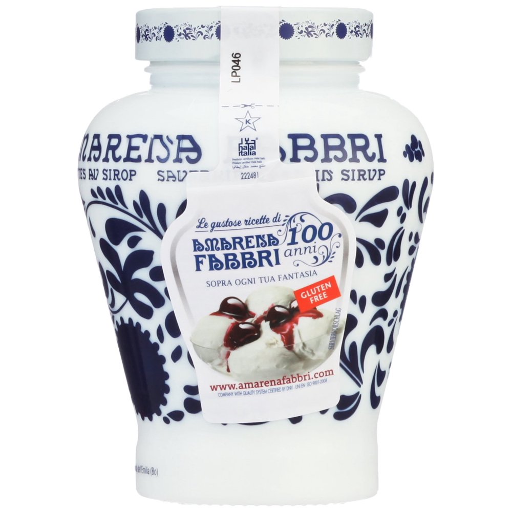 AMARENA FABBRI Wild Cherries in Heavy Syrup, 21Ounce Opaline Jar