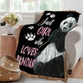 thumbnail image 5 of Just A Girl Who Loves Pandas Blanket Soft Warm Cozy Cute Panda Throw Blankets for Boys Girls Fuzzy Plush Blanket Fleece Lightweight Flannel Kid Adults Gift for Bed Couch Sofa 80"x60", 5 of 6