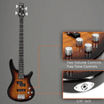 thumbnail image 6 of Hassch Electric Bass Guitar with Portable Bag, 4 String Bass Set with Strap, Plectrum, Amp Wire and Wrench Tool for Beginners, Sunset Color, 6 of 8