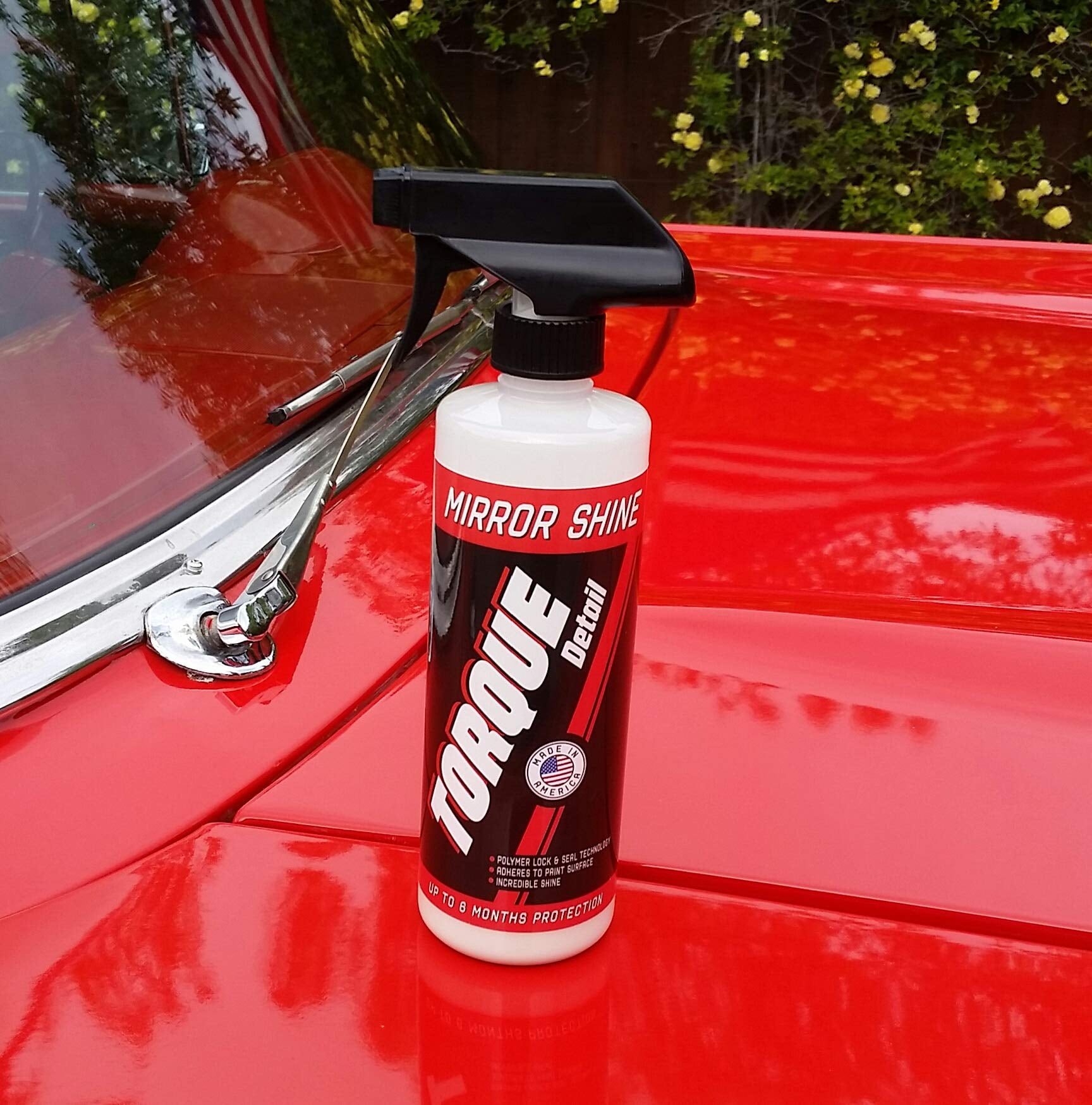 Torque Detail Mirror Shine - Super Gloss Wax & Sealant Hybrid Spray Superior Shine w/Professional Detailer Protection - Quickly Applies in Minutes, Each Coat Lasts Months - 16oz Bottle