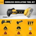 thumbnail image 2 of Cordless Oscillating Multi-Tool for Dewalt 20V Battery with 6-Speed Adjustment for Scraping, Sanding,Cutting Wood (Battery Not Included), 2 of 7