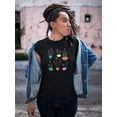 thumbnail image 2 of Cute Cactus, Succulents In Pot T-Shirt Women -Image by Shutterstock, Female Small, 2 of 4