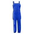 thumbnail image 4 of LEKODE Jumpsuits for Women Rompers for Mom Jumpsuits for Women Casual Plus Size Jumpsuit Denim Overalls for Women Rompers for Women Summer Romper Blue L, 4 of 9