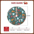 thumbnail image 3 of Daiia cute Skull organ Drawing Merry Christmas Tree Skirt , Xmas Large Lace-up Tree Skirt, Santa Snowflakes Rustic Home Decorations New Year Party Farmhouse Decor-36", 3 of 7