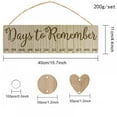 thumbnail image 2 of Family Birthday Board DIY Wooden Calendar Wall Hanging Birthday Reminder Plaque,with 100 Wooden Tags,Great Gift for Mom Grandma,Days to Remember, 2 of 4