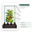 thumbnail image 6 of Plastic Raised Garden Box  with Wheels and Trellis, Weather-Resistant Planter Box for Herbs & Vegetables, Easy Assembly（11.8 in x 11.8 in）, 6 of 8