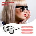thumbnail image 3 of Optical Glasses Black Rimmed Spectacles Hip-hop Fashionable UV Protection Large-frame Clothing Accessories for Eyes Protection Black Rimmed Mercury, 3 of 6
