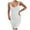 White, variant on IROINNID V-Neck Sheath Dress For Women Fashion Gorgeous Solid Camis Sleeveless Vest Mini Dress Empire Waist Dress