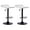 White, Black Base, variant on CQAOE Adjustable Bar Stools Set of 2, Modern Swivel PU Leather Backless Bar Chairs, Airlift Height Adjustable Counter Stools for Kitchen Island, Dining Room, Home Bar (White)