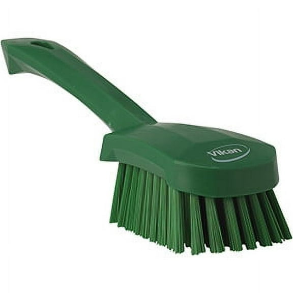 Vikan Short Handle Utility Brush- Medium - Green (4 Units)