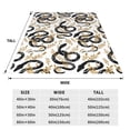 thumbnail image 3 of Sikiie Snake Ultra-Soft Micro flannel Blanket Luxury All Seasons Warm Blanket for Bedding Sofa and Travel (4 sizes)-80"x60", 3 of 7