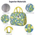 thumbnail image 4 of Reusable Lemon Lnsulated Lunch Bag for Women & Men-Leakproof Water-Resistant Cooler Tote,Large Capacity(10.6x8.7x6.3in)for Work,Office,Travel,Picnic,Beach., 4 of 7