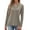 Moon Gray, variant on Zeagoo V Neck Blouse for Women Casual Dressy Basic Tops Soft Solid Long Sleeves Shirts Trendy Fall Tops