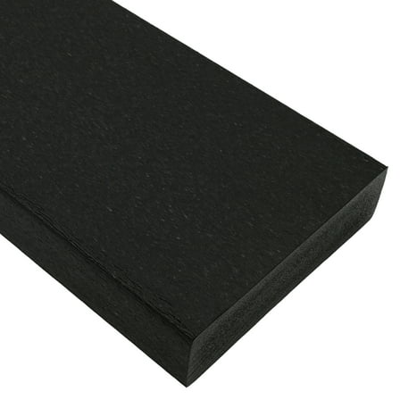 BuyPlastic Tangent Poly Lumber - Black, 2x4 (1.5" x 3.5"), 72" L
