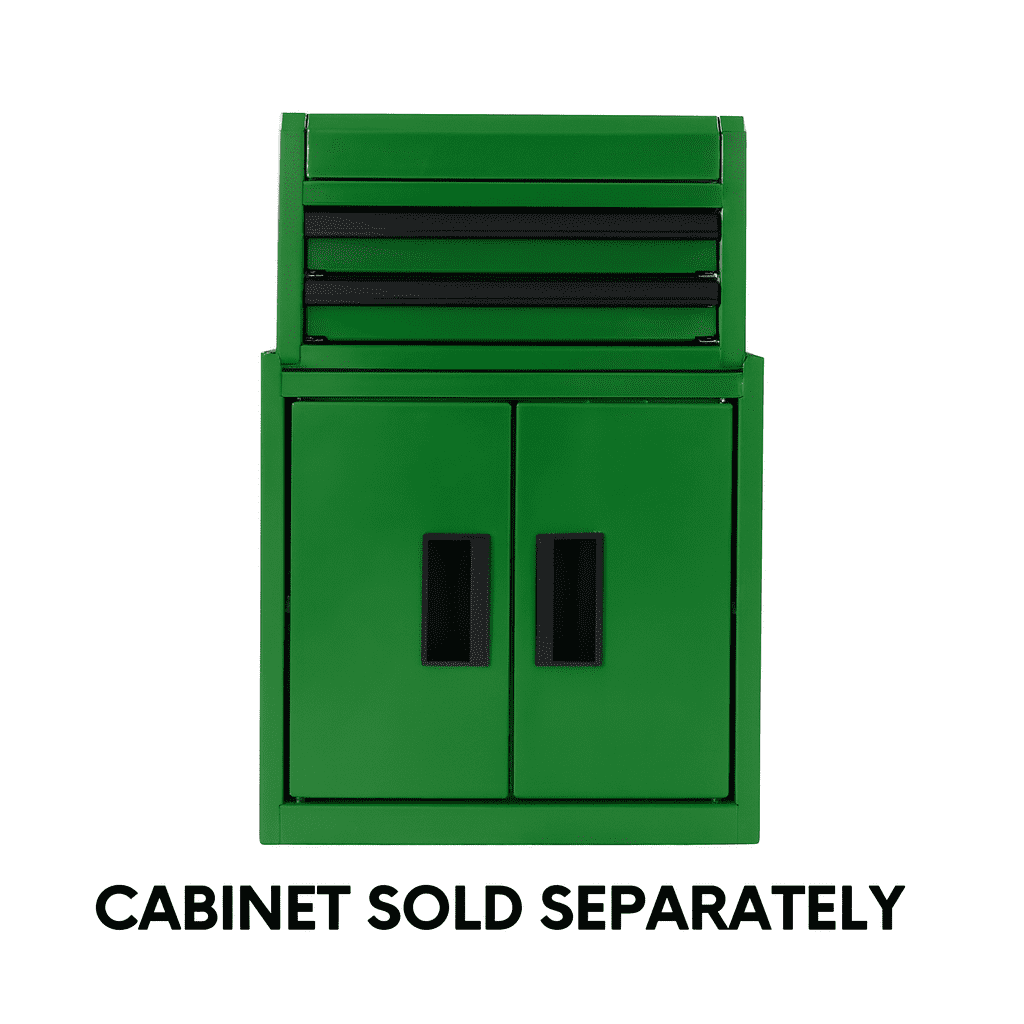 Hyper Tough Mini 10-inch 2-Drawer Steel Toolbox – Green