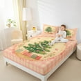 thumbnail image 4 of Manfei Floral Xmas Tree Full Size Sheets for Kids, Plaid Buffalo Bed Sheets, Merry Christmas Sheet Sets, Lightweight Room Decor, 4-Piece, 4 of 7