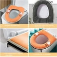 thumbnail image 5 of Asiento de Inodoro Acolchado con Asa, Funda de Asiento de Inodoro cálida de 3 Piezas, Funda de Asiento de Inodoro con cojín Lavable, cojín de Asiento de Inodoro antibacteriano Universal brillar Electrónica, 5 of 5