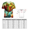 thumbnail image 2 of Frog Hammock Lotus Women's Short Sleeve Tops Casual Blouses T Shirt, 2 of 6