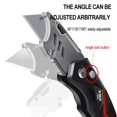 thumbnail image 3 of Portable Folding Multifunctional Aluminum Alloy Utility Knife with Spare Blades, 3 of 11