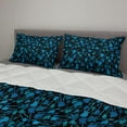 thumbnail image 2 of Music Comforter & Sham Bedding Set, Electric Guitars Drawing Instrument Band Jamming Hard Rock Illustration, 3 pcs Duvet Set Microfiber Filling Quilt, 5 Sizes, Teal Black Violet Blue, by Ambesonne, 2 of 4