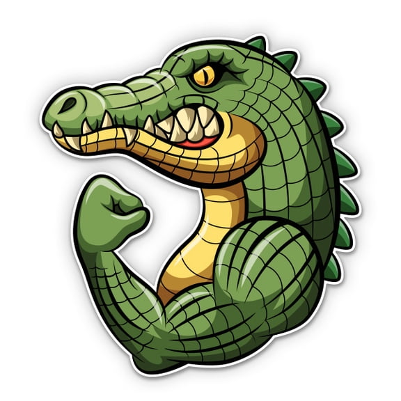 Alligator Gator - 3" Vinyl Sticker - For Car Laptop Water Bottle Phone - Waterproof Decal