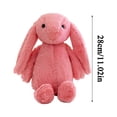 thumbnail image 2 of Yanxiao Easter Bunny Plush Toys, 11" Brown Cute Big-Eared Bunny Doll Stufferd Animal Toys, Soft Rabbit Gift Easter Basket Stuffers Toys, Easter Party Favors Gift for Girls Boys kids and Adults, 2 of 5