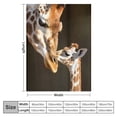 thumbnail image 4 of HENGT  Giraffe Throw Blanket , Soft Cozy Blanket, Lightweight Fuzzy Fluffy Plush Blanket for Bed Sofa Travel, 4 of 6