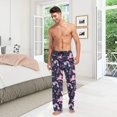 thumbnail image 7 of FREEAMG Pink Unicorn Pajama Pants for Men, Men's Separate Bottoms, Pure Cotton Comfortable Lounge Pants（151）, 7 of 7