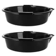thumbnail image 1 of 2pcs Plastic Drip Tray For Oil Change Reusable Oil Catch Pan Easy To Clean Automotive Oil Drain Pan Black For Car Maintenance, 1 of 9