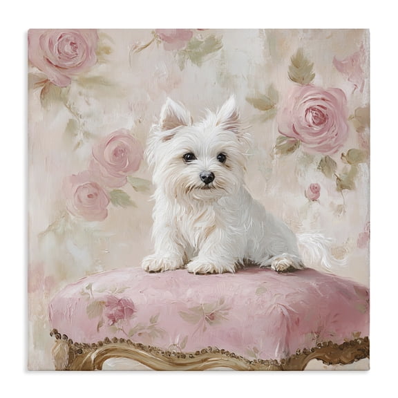 Stupell Industries Fancy Francesca Puppy Canvas Wall Art, design by Tina LeCour
