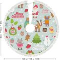 thumbnail image 5 of GZHJMY Cute Merry Christmas Scene Christmas Tree Skirt 36" for Indoor Outdoor Holiday Party Office Store Cupboard Decoration, 5 of 5