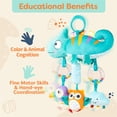 thumbnail image 5 of SDOTXA Vibrant Cartoon Animal Crib Hanging Rattle Toy - Colorful Wind Chime for Strollers & Car Seats  Durable ABS Material  Perfect for Youngsters 0-3 Years  Easy to Install and Clean, 5 of 7