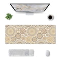 thumbnail image 3 of Disketp Gaming Mouse Pad Flowers And Leaves Pattern Large Mouse Mat Long Extended Desk Pad Non-Slip Rubber Mice Pads Stitched Edges Thin Pad (11.8x31.5 Inch), 3 of 9