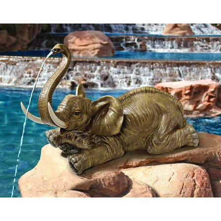 Sprinkles, the Elephant Piped Spitter Statue