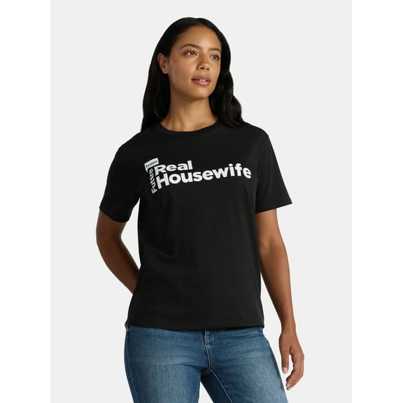 Bravo Women's and Women's Real Housewives Cotton Graphic Tee with Short Sleeves, Sizes XXS-XXL