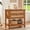 Tea Color, variant on Buildhom 31.5" Rattan Boho Nightstand with Charger Station, 2-Drawer Bedside Table for Bedroom, Living Room, Black