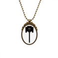 thumbnail image 1 of Pantalla negra cable Plug Collar Colgante Vintage de bronce antiguo de joyeria de lujo de regalo Unbranded M, 1 of 3