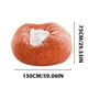 thumbnail image 3 of 1pc Funda de silla, grande circular, suave y mullida cómoda funda de sofá de terciopelo, para sala de estar, dormitorio, oficina, decoración del hogar, SOLO FUNDAS SIN RELLENO, 150cmx75cm, Naranja, 3 of 4
