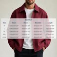 thumbnail image 6 of FRSASU Men's Casual Coach Jacket Snap Button Closure Collared Loose Fit Lightweight Windbreaker Outerwear Wine, 6 of 6